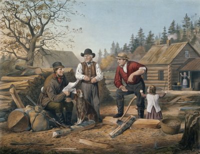 Arguing the Point, engraved by Nathaniel Currier, 1855 by Arthur Fitzwilliam Tait